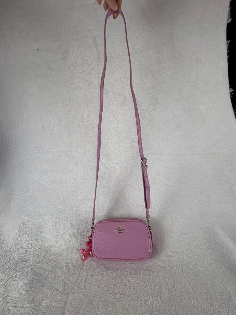 Coach Mini Jamie Camera Bag in Soft Pink Pebble Leather - Picture 6 of 14
